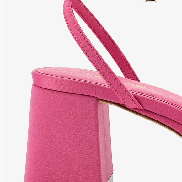 Larroude Women's Pink Strappy Sandals NIB - Picture 3 of 5